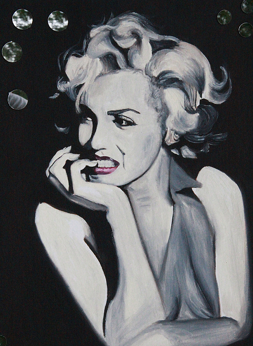 513x700 Marilyn Monroe Portrait Painting By Mikayla Ziegler - Marilyn Monroe Painting
