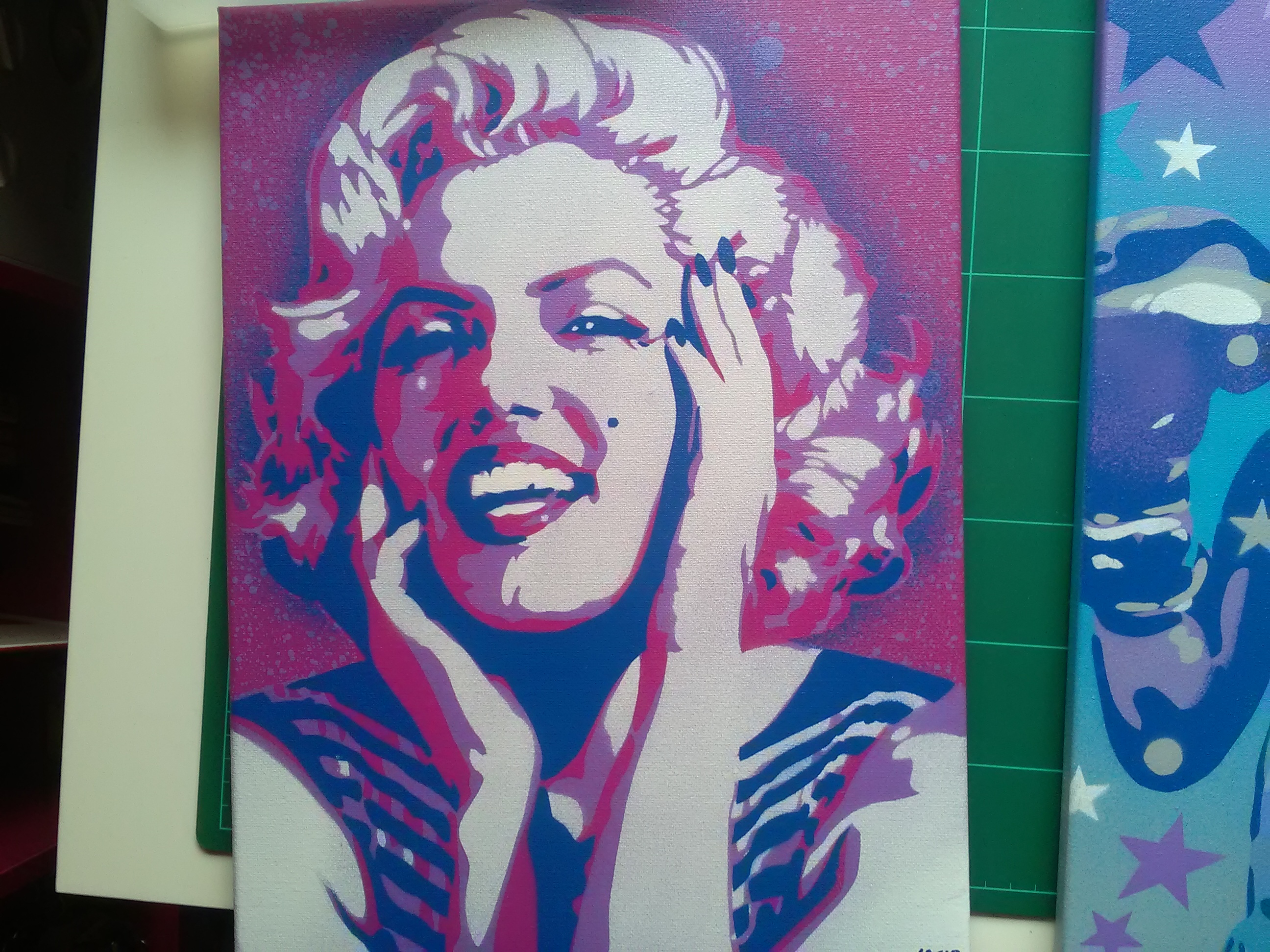 2592x1944 Marilyn Monroe Painting On Canvas Abstract Graffiti Online - Marilyn Monroe Painting