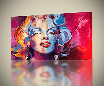 425x350 Marilyn Monroe Painting Canvas Print Wall Art Decor - Marilyn Monroe Painting