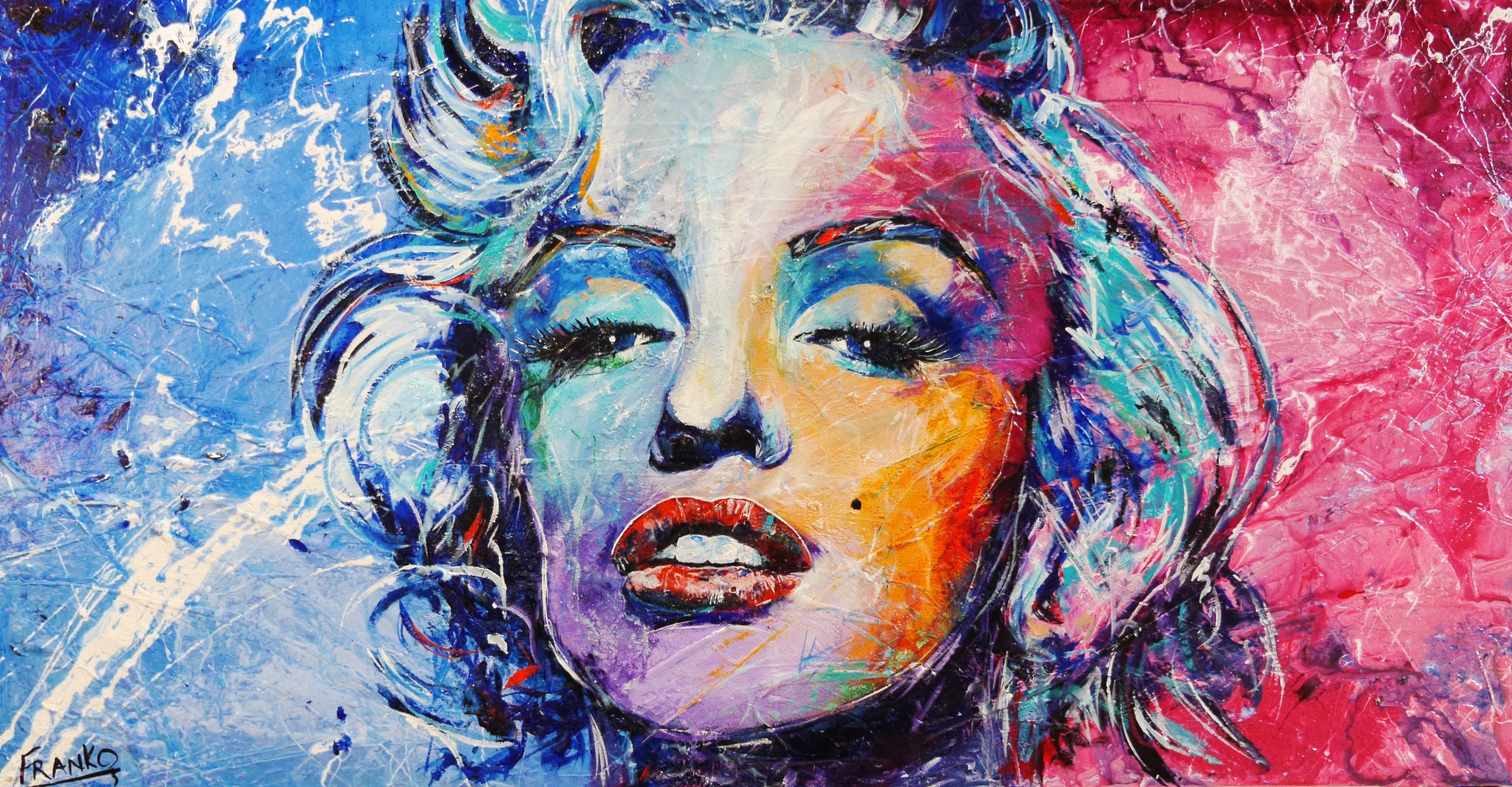 4225x2200 Happy Little Vegemite 120cm X 100cm Vegemite Pop Art Painting (Sold - Marilyn Monroe Painting