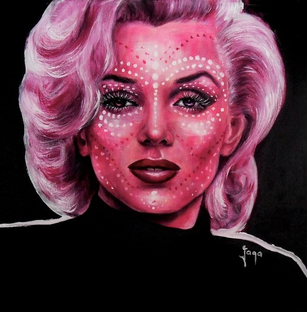 631x640 Jaga Szczepanik Artwork Marilyn Monroe Original Painting - Marilyn Monroe Painting