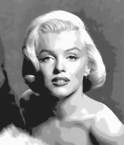428x500 Marilyn Monroe Pop Art Paint By Number Kit - Marilyn Monroe Painting Artist