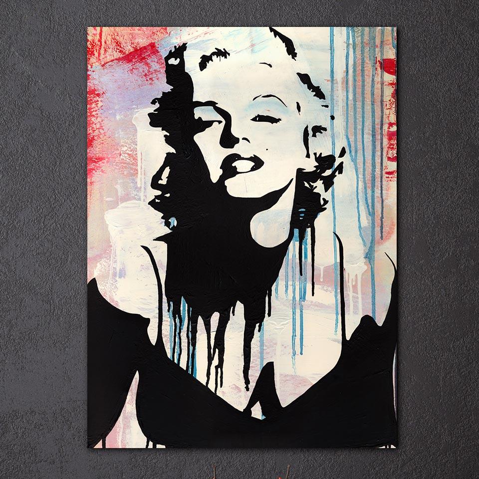 960x960 Hd Printed 1 Piece Canvas Art Marilyn Monroe Painting Pop Art - Marilyn Monroe Painting Artist