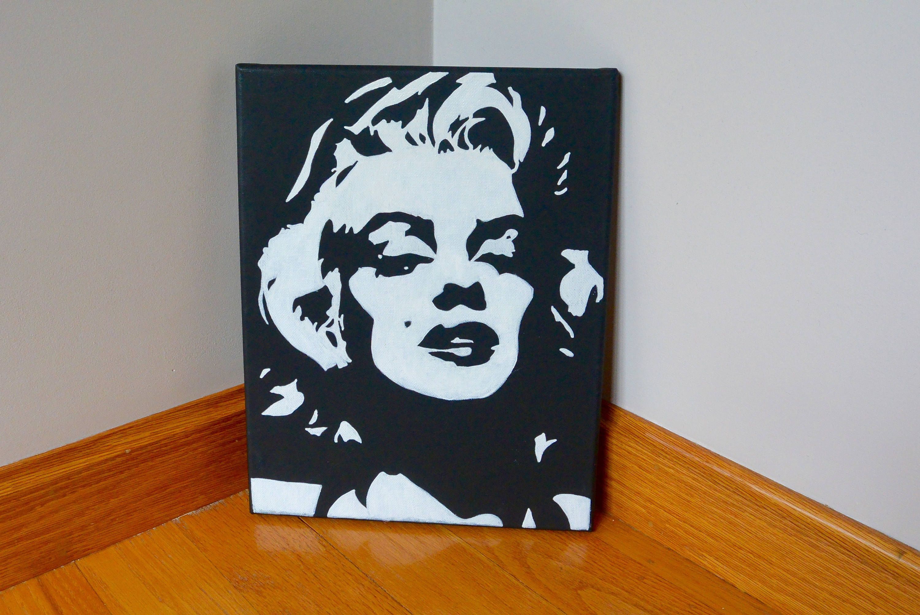 3000x2008 Marilyn Monroe Painting - Marilyn Monroe Painting On Canvas