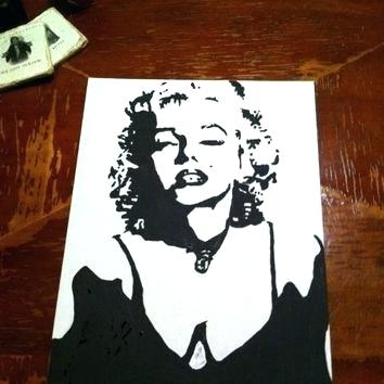 354x354 Marilyn Monroe Paintings On Canvas Mesop - Marilyn Monroe Painting On Canvas
