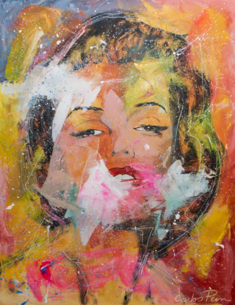 770x998 Saatchi Art Marilyn Monroe Pop Art Portrait By Carlos Pun - Marilyn Monroe Pop Art Painting