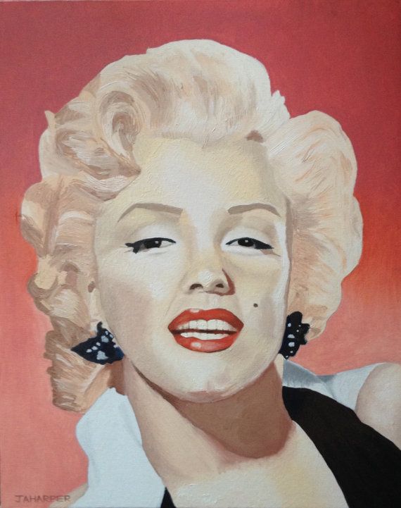 570x721 Marilyn Monroe - Marilyn Monroe Portrait Painting