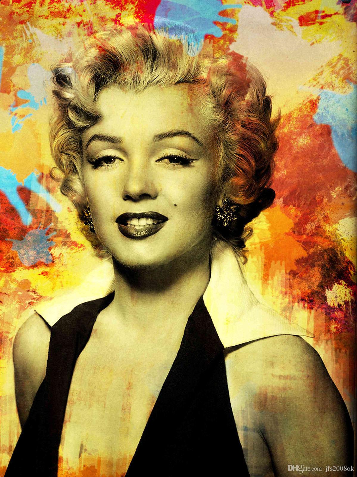 1198x1600 2018 Marilyn Monroe,high Quality Portrait Art Painting Home Wall - Marilyn Monroe Portrait Painting