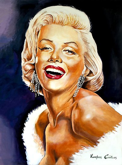 406x550 Marilyn Monroe Portrait Painting Photographic Prints By Star - Marilyn Monroe Portrait Painting