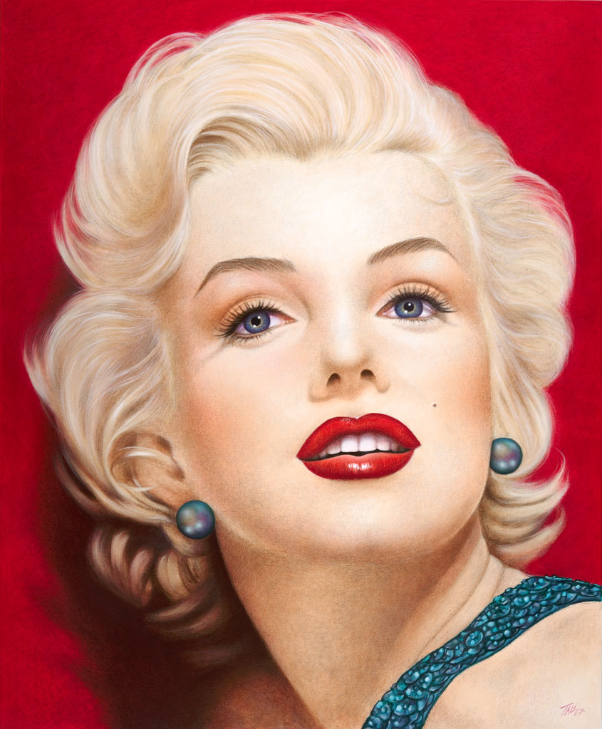 845x1024 Pearson Fine Arts - Marilyn Monroe Portrait Painting