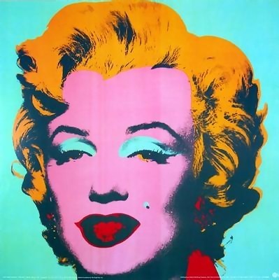 399x400 Andy Warhol, Rare Official Marilyn Monroe Portrait Green - Marilyn Monroe Portrait Painting