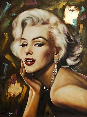 300x400 Di Capri Original Oil Painting Canvas Marilyn Monroe Portrait - Marilyn Monroe Portrait Painting