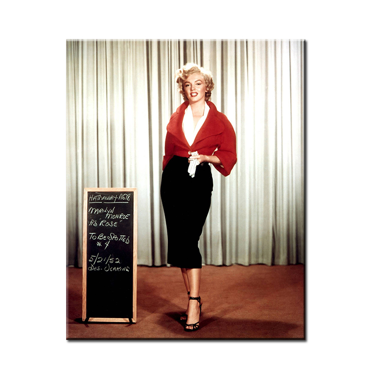 750x750 Marilyn Monroe White And Black Art Wall Painting Print On Canvas - Marilyn Monroe Wall Painting