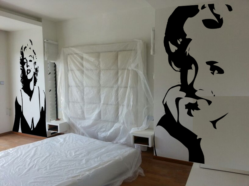 800x600 53 Marilyn Monroe Mural - Marilyn Monroe Wall Painting