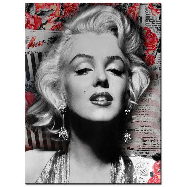 640x640 1 Pcs Marilyn Monroe Canvas Print Painting Colorful Portrait - Marilyn Painting