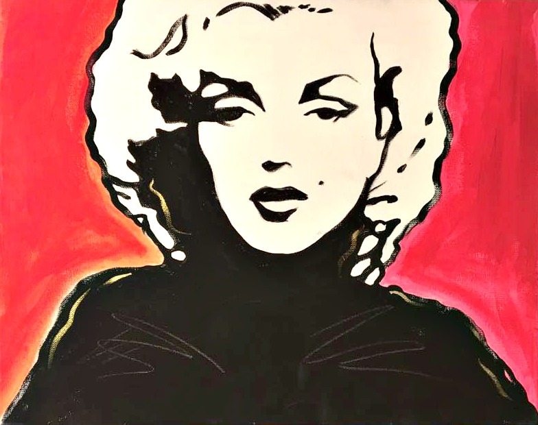 784x620 Painting Marilyn - Marilyn Painting