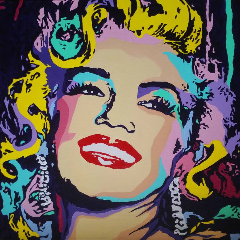 770x770 Saatchi Art Marilyn Painting By Elena Zaharia - Marilyn Painting