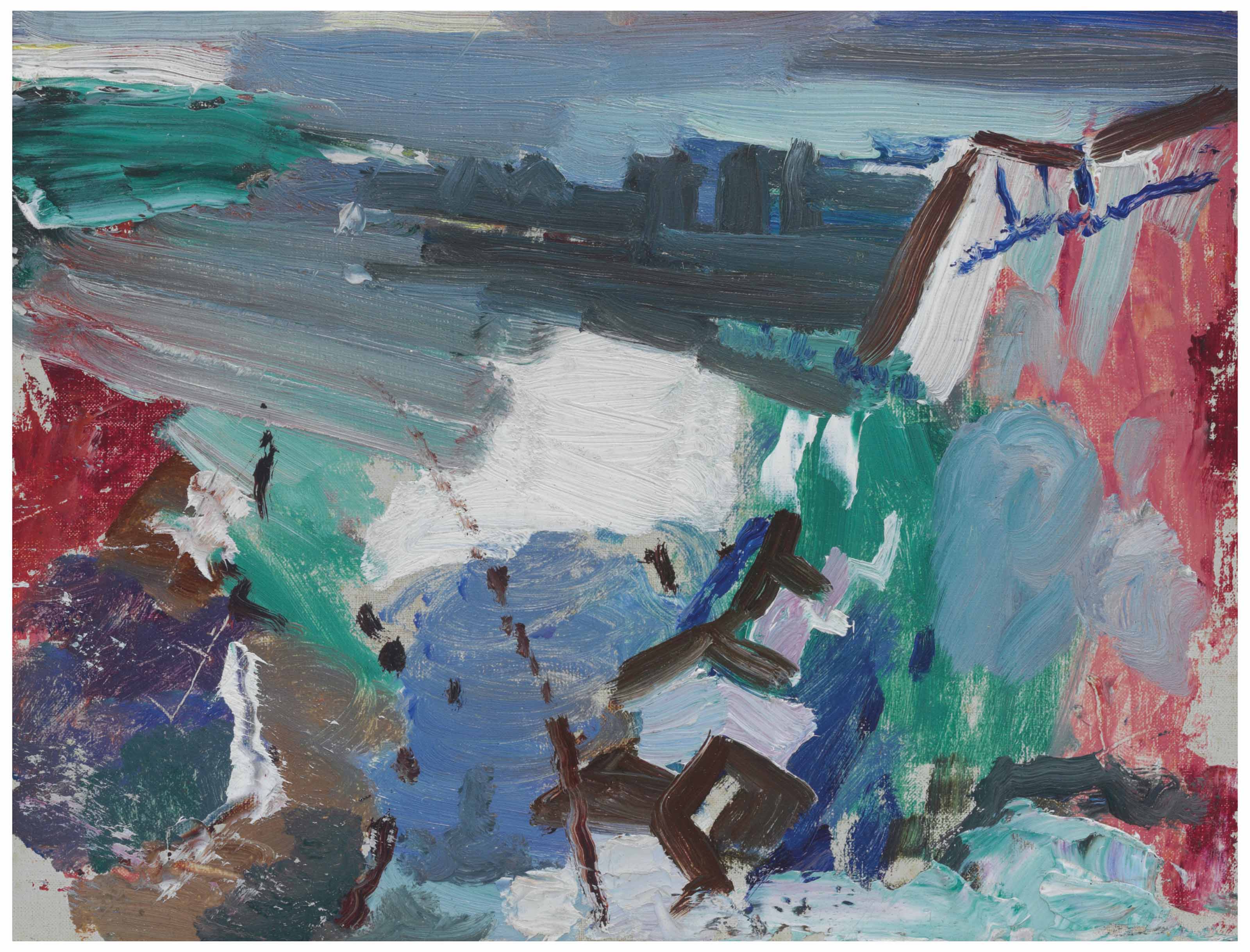 3200x2436 John Marin (1870 1953) Weehawken Sequence 20th Century - Marin Painting