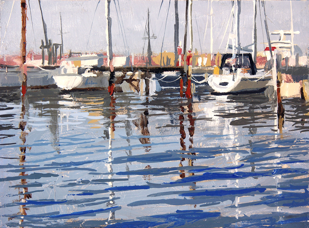 1024x756 Marina Paintings The Art Of Anthony Sell - Marina Painting