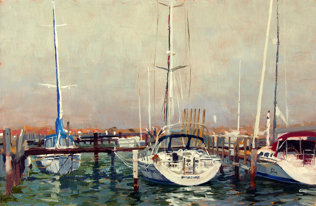 1024x670 Recent Marina Paintings The Art Of Anthony Sell - Marina Painting