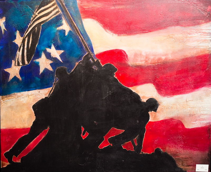800x652 July 4th Week Featured Artwork Iwo Jima Memorial Painting Drew - Marine Corps Painting