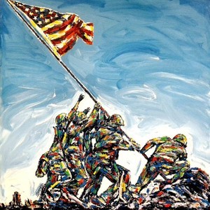 300x300 United States Marine Corps Usmc Iwo Jima Memorial 48x48 John - Marine Corps Painting