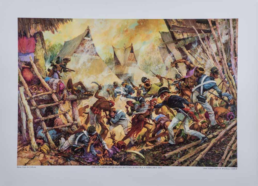 1000x723 Colonel, Charles, H. Waterhouse. Usmcr - Marine Corps Painting