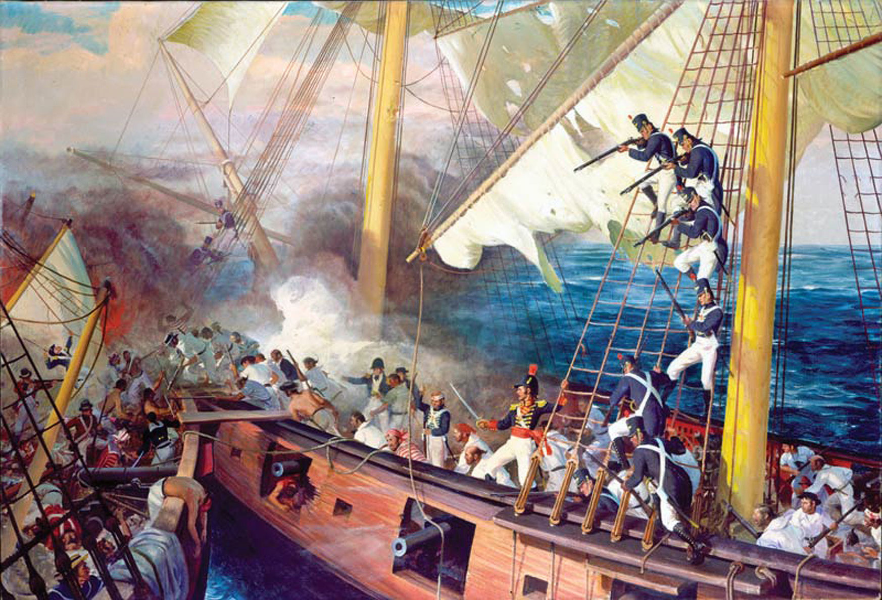 1746x1187 Ellensburg Painter Helped Illustrate The History Of The Marine - Marine Corps Painting