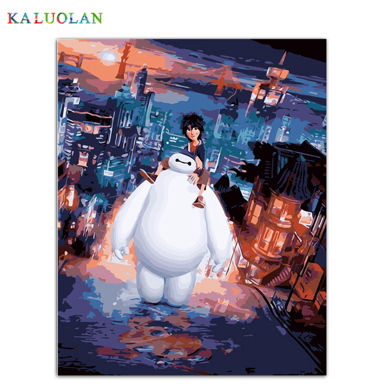 800x800 Frameless Pictures Painting By Numbers Hand Painted On Canvas - Marine Corps Painting