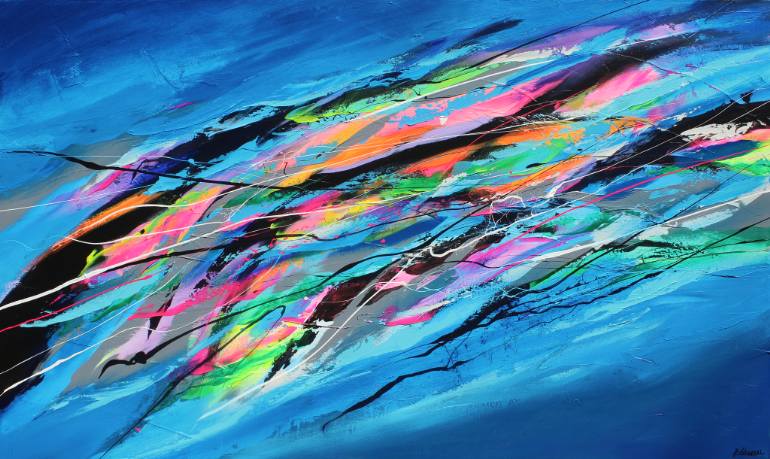 770x459 Saatchi Art Marine Life Painting By Pierre Bellemare - Marine Life Painting
