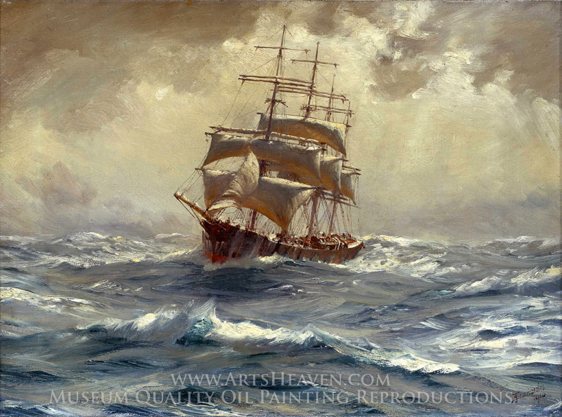 820x609 Marine Art, Maritime Paintings For Sale Hand Painted Art - Marine Painting