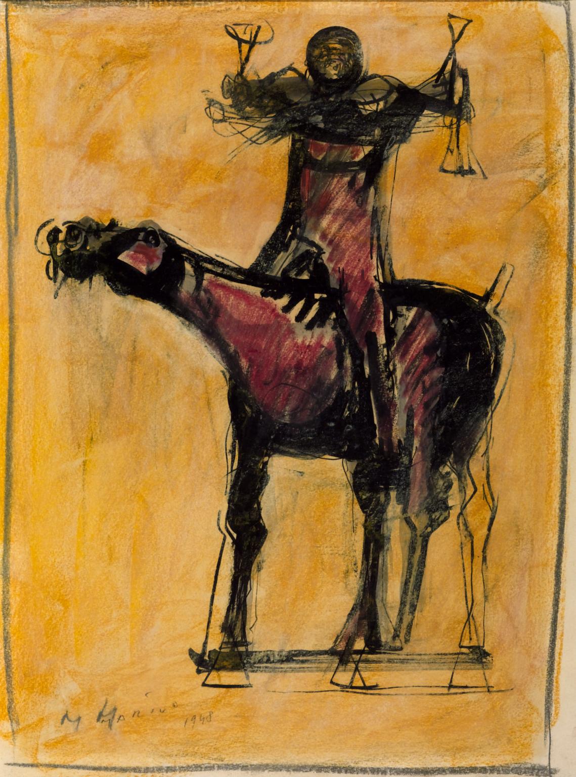 1139x1536 Rider', Marino Marini, 1948 Tate - Marini Painting