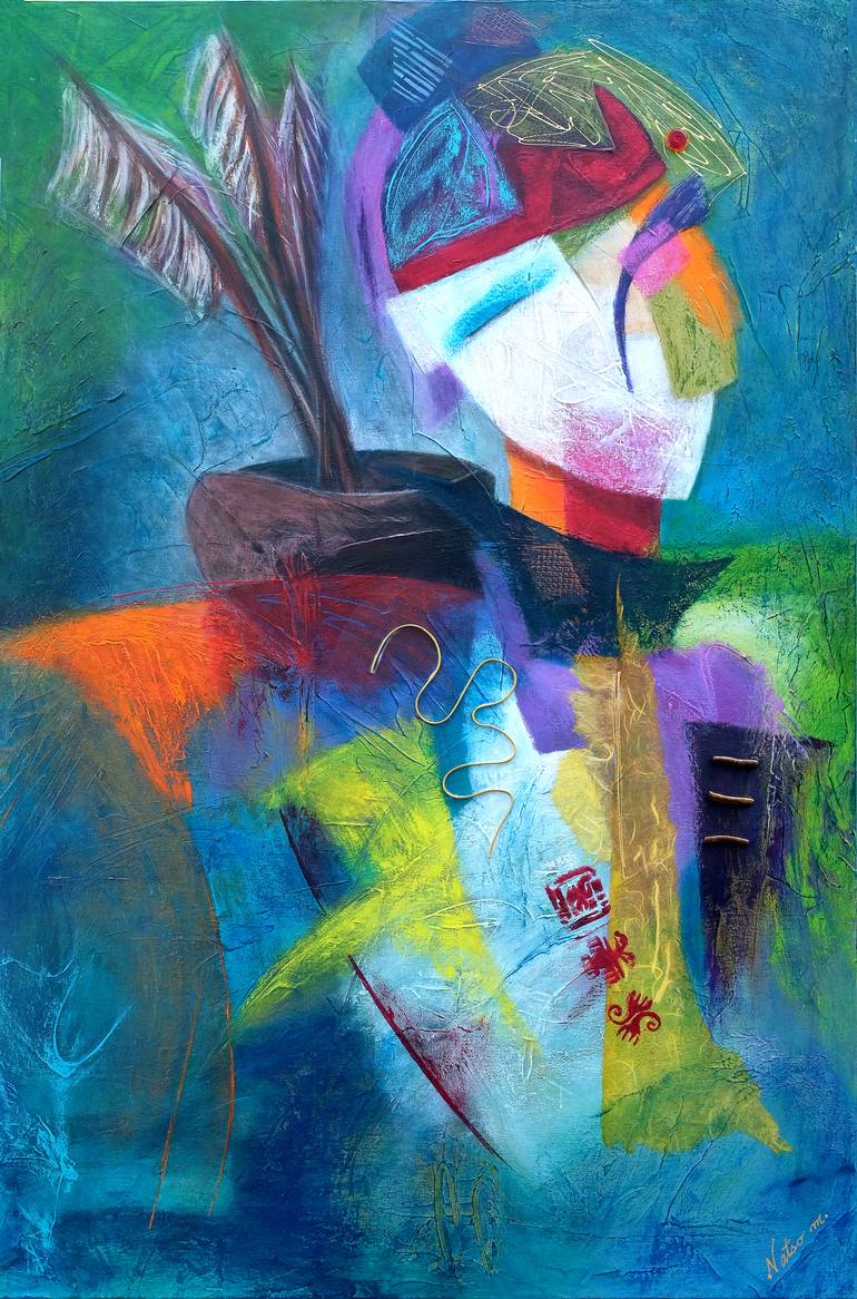 770x1166 Saatchi Art Adventurous Kalou Painting By Nathalie Marino - Marino Painting