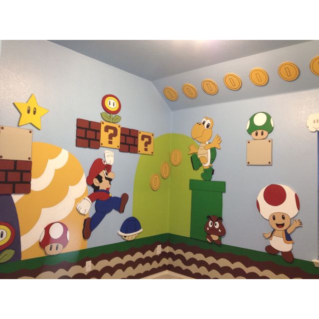 640x640 Mario Brothers Playroom Kid's Rooms Mario Brothers - Mario Brothers Painting