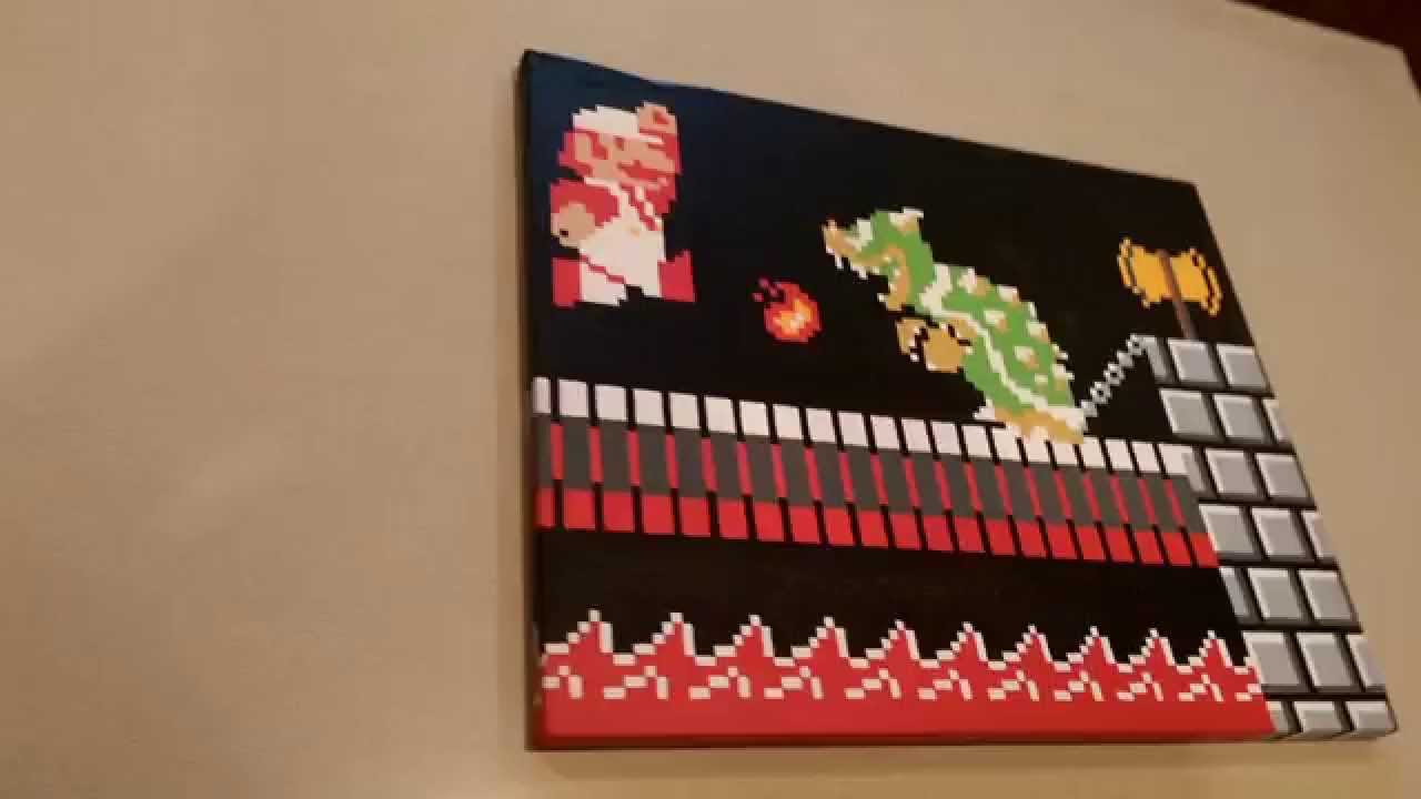 1280x720 Pixel Painting Super Mario Bros. - Mario Brothers Painting