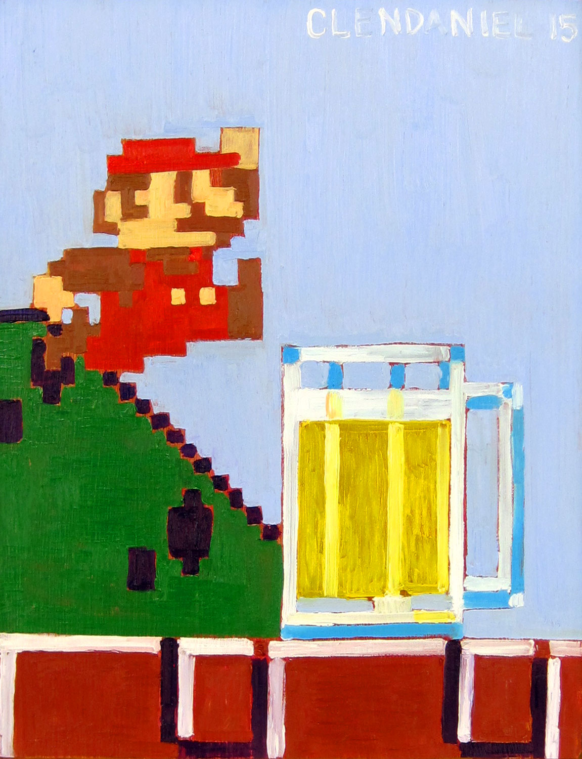 1151x1500 Super Mario Brothers Video Game Painting Art Real Art Is Better! - Mario Brothers Painting