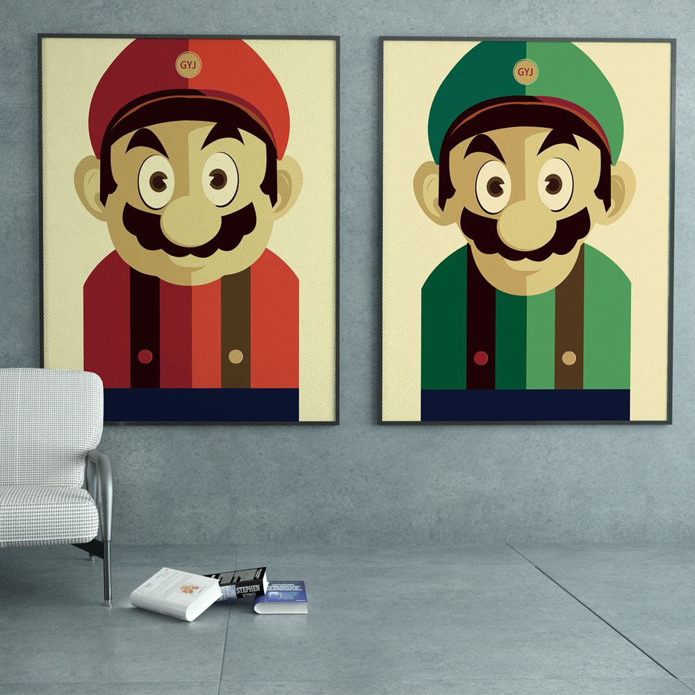 1000x1000 Buy Mario Brothers Art And Get Free Shipping - Mario Brothers Painting
