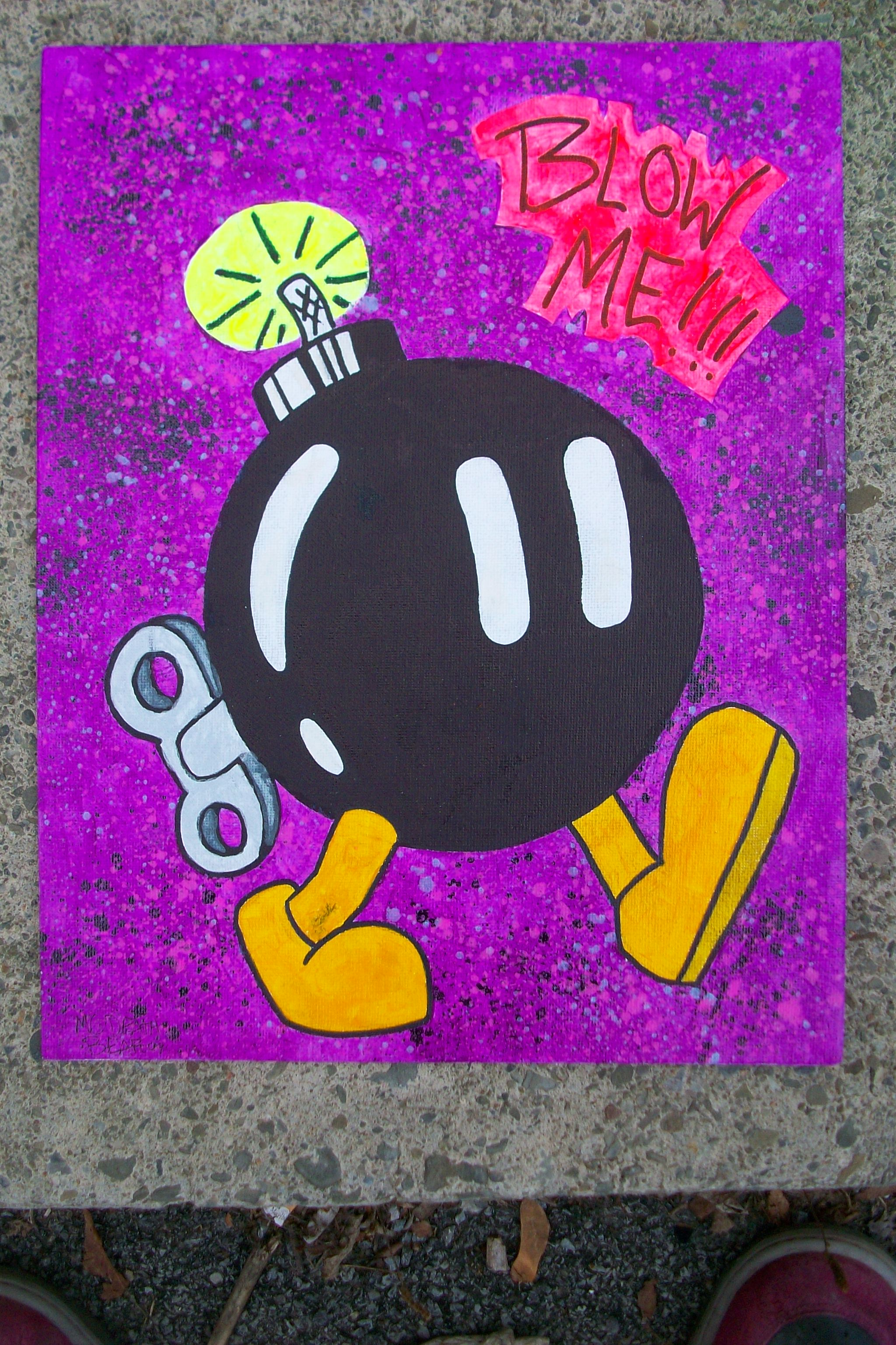 2048x3072 Mario Brothers Art Mc Death Bear - Mario Brothers Painting