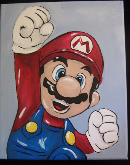 454x576 Charmed Mario! - Mario Canvas Painting