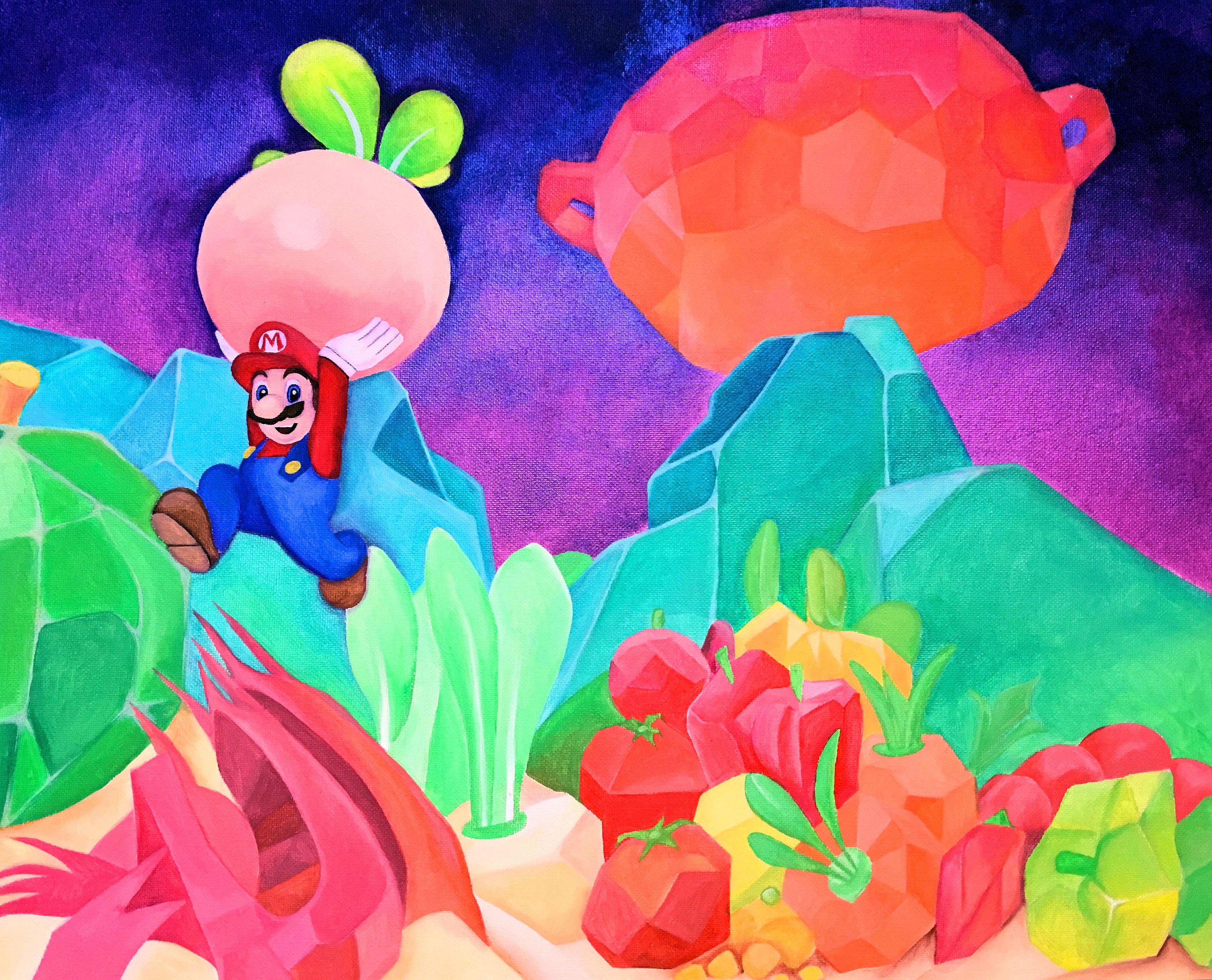 3620x2927 My Canvas Painting Of Super Mario Odyssey - Mario Canvas Painting