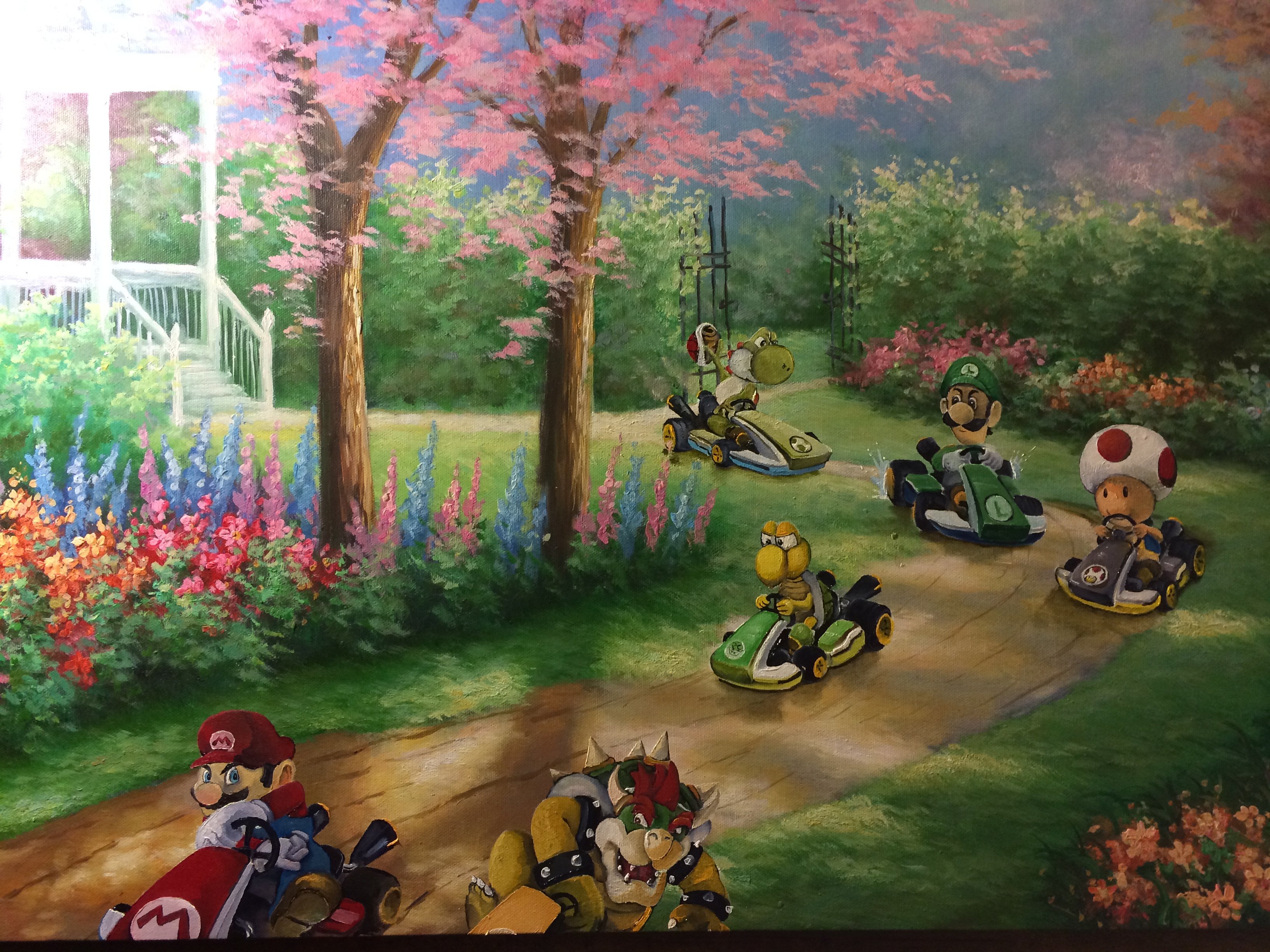 3264x2448 Colm Hogan - Mario Kart Painting