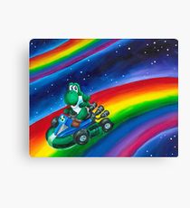 210x230 Mario Kart Painting Amp Mixed Media Canvas Prints Redbubble - Mario Kart Painting