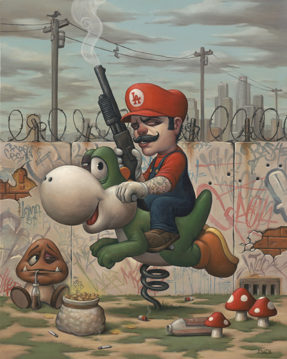 576x720 Paintings Bob Dob - Mario Painting