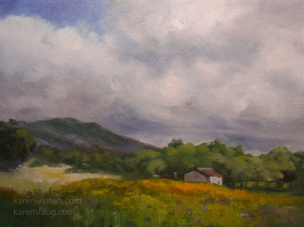 1000x748 Mariposa Meadow Sierra Foothills California Landscape Oil Painting - Mariposa Painting