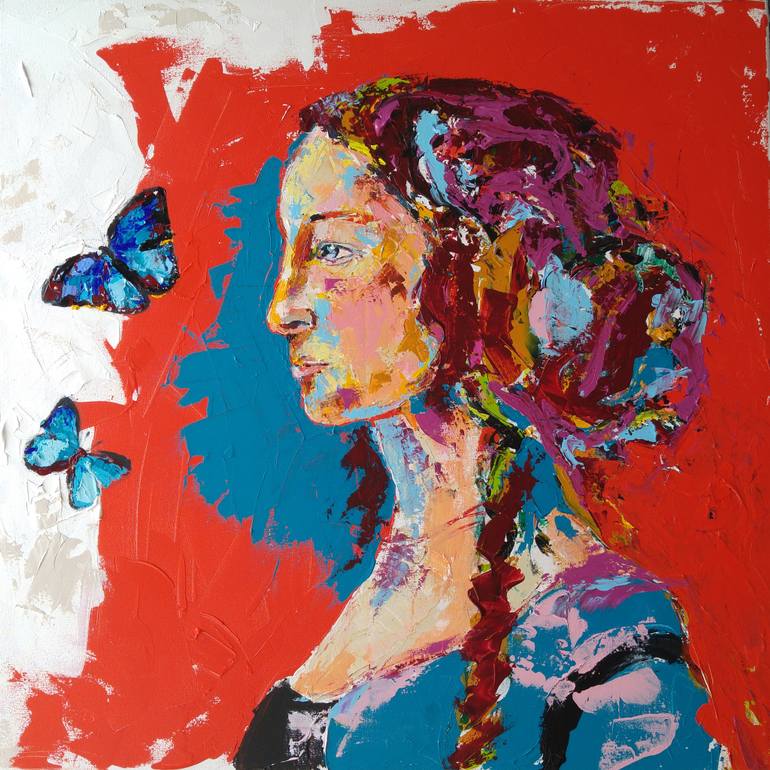 770x770 Saatchi Art Efecto Mariposa Painting By Lafuente - Mariposa Painting