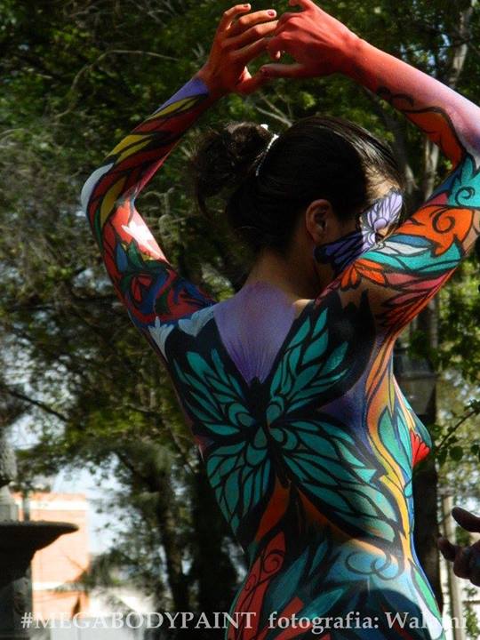 540x720 Mariposa Body Paint By Ilianagomez - Mariposa Painting