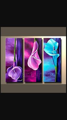 236x419 Floralotanical Botanical Classic Realism, Three Panels - Marisol Is Painting On A Piece Of Canvas