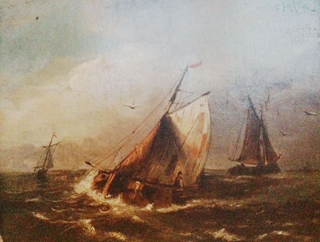 628x475 Original Maritime Painting - Maritime Painting