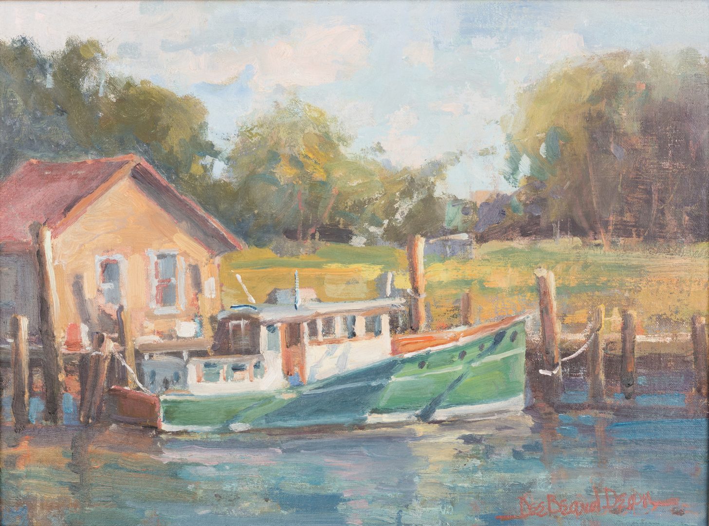 1457x1080 Lot 715 Dee Beard Dean, O.b, Maritime Painting - Maritime Painting