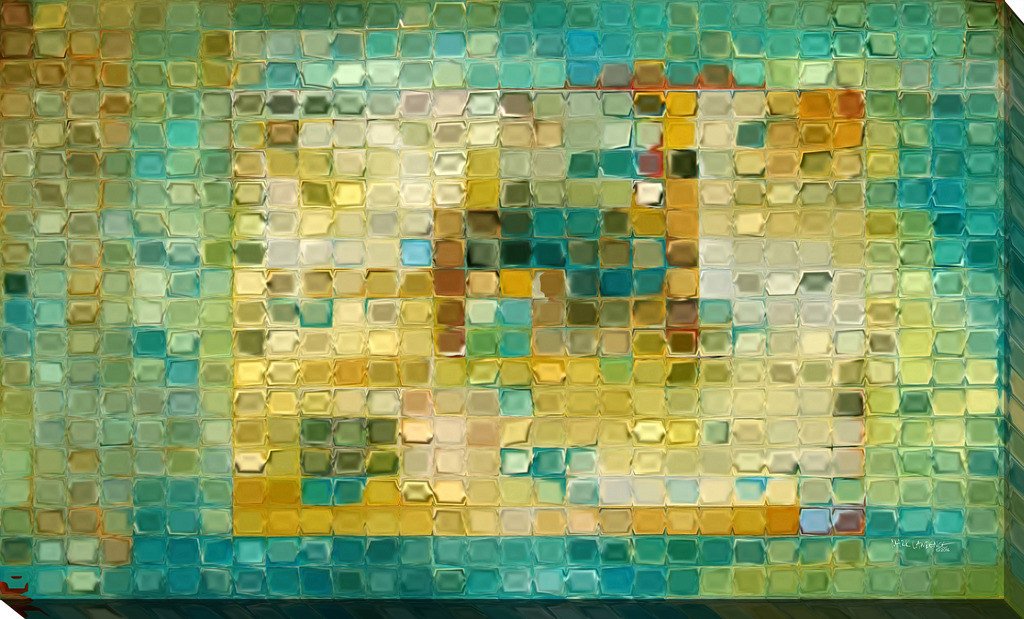 1024x619 Mark Lawrence Tile Art 5, 2016. Modern Mosaic Tile Art Painting - Mark Lawrence Painting